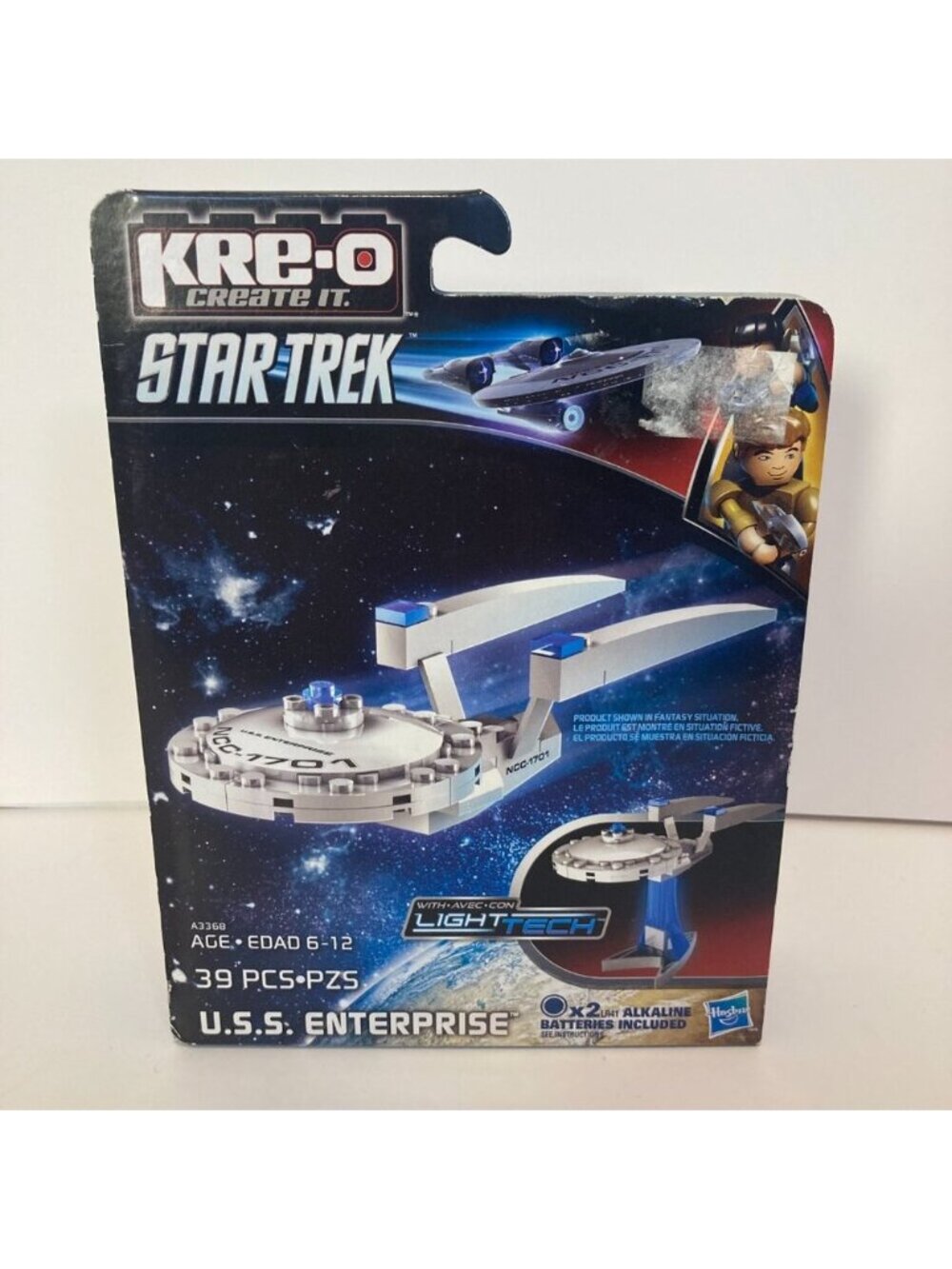 Kre-O Star Trek USS Enterprise Light Tech Miniature 2013 A3368 Sealed Kreo